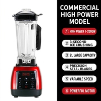 Mixeur Plongeant Commercial à Écran Tactile Haute Vitesse Semi-Automatique pour Smoothies et Mousseur à Lait Multifonctionnel pour Usage Domestique