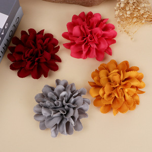 Accesorios para el cabello con flores de camelia de tela, decoración para zapatos y sombreros, flores de tela hechas a mano para manualidades, 6 colores disponibles - Product Image 2