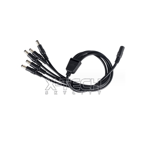 Câble d'alimentation de surveillance DC5.5*2.1 : Prise femelle vers ligne de branchement multiprises (2, 3, <span class=keywords><strong>4</strong></span>, 5, 8 mâles), connexion pour bande lumineuse - Product Image 3