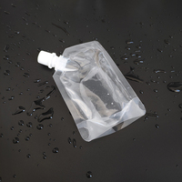 Pochette à Bec Verseur Transparente de 50 ml pour Voyage et Échantillon