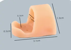 Protège-orteils en gel de <span class=keywords><strong>silicone</strong></span> antidérapant pour hallux valgus, aligneur d'orteils, coussinet d'amortissement, soulagement de la friction pour la marche et la course quotidiennes - Product Image 6