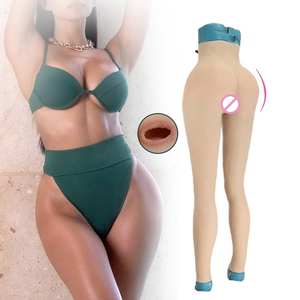 Pantalones Cortos con Vagina Artificial de Silicona Natural, Bragas con Vagina Artificial y Almohadillas de Glúteos de 0.8cm para Hombres Gay, Ladyboys y Trans - Product Image 1