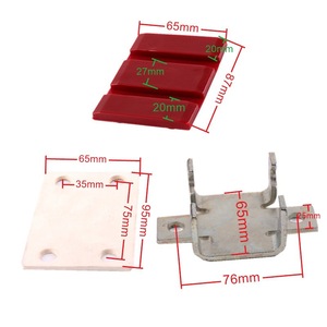 Patins de guidage d'ascenseur 3600AP en acier 65mm x 87mm, patins auxiliaires pour rail principal de contrepoids, pour pièces d'ascenseur Schindler - Product Image 1
