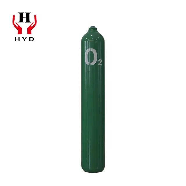 Silinder baja O2 gas oksigen 99.9% kemurnian tinggi harga 10L/12L/15L/18L