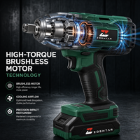 KORDRIVO 18V-21V 2.0Ah Perceuse sans fil sans balais avec batterie et marteau perforateur, kit combiné de qualité professionnelle OEM