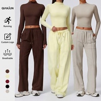 Nouvel ensemble de survêtement décontracté pour femmes, vêtements de sport, ensemble de yoga pour femmes, 2 pièces, séchage rapide, tenue de sport pour la course à pied et l'entraînement