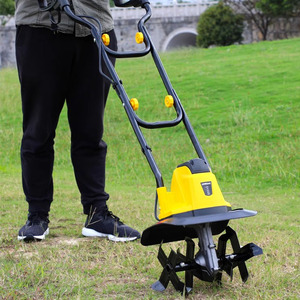 Nouvelle petite motobineuse électrique domestique pour le déchaumage et le travail du sol, cultivateur de jardin, bouteur agricole rotatif - Product Image 1