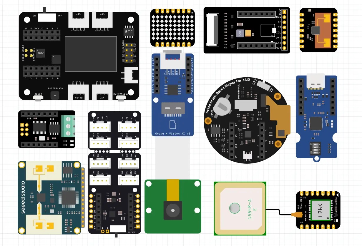 XIAO Nrf52840 Plus - 20 Gpios, Micropython/circuitpython