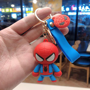 Porte-clés 3D dessin animé mignon <span class=keywords><strong>Ninja</strong></span> <span class=keywords><strong>Marvel</strong></span> Spider-Man Shin-chan poupée porte-clés Portable voiture sac pendentif petite cloche fille cadeau porte-clés - Product Image 6
