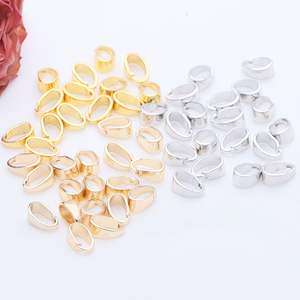 Toptan Bakır Kolye Kavanoz Toka Boncuk Başlıkları 14 Ayar Altın Kaplama Klasik Trendy Klips Takı Aksesuarları Oro - Product Image 5