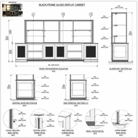 Vitrine de boulangerie LED en verre avec tableau noir, présentoir à pain et kiosque alimentaire pour centre commercial