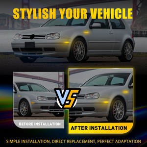 Auxito VW MK4 Golf GTI R32 Jetta Amber LED กันชนหน้าโคมไฟด้านข้าง - Product Image 4