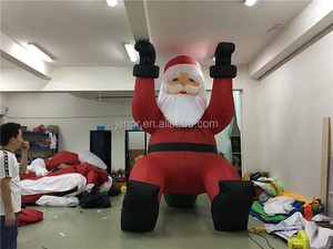 Giant Inflatable Santa <strong>Climbing</strong> the Chimney with Gift Bag for Christmas Decoration - Product Image 5