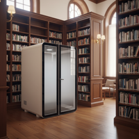 Cabines téléphoniques insonorisées multifonctionnelles UNIBOOTH modernes et durables, pods de travail, cadre en aluminium de précision, pour la maison, le bureau, les supermarchés