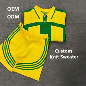 Polo de Punto con Patrón Tejido de Hilo Grueso, Nuevo Modelo 2026, Manga Corta, Versátil, Moderno y Minimalista - Product Image 6