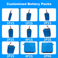 Batterie lithium-ion rechargeable cylindrique haute capacité 18650 2200mAh 3.7V pour lampes de poche LED lumières outils électriques 14250 10440