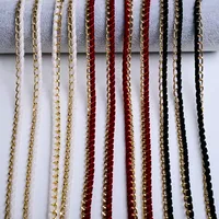 Chaîne de luxe faite à la main en strass de cristal et perles, ceinture tressée en dentelle, chaîne de taille pour vêtements DIY, collier, chaîne de sac, cordon pour téléphone portable