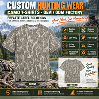 T-shirt de performance personnalisé à manches courtes en tissu camouflage vintage Realtree Bottomland délavé pour homme, idéal pour la chasse et les activités de plein air