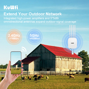 Промышленная точка доступа KuWFi AX5400, двухдиапазонная, 360° °   Усилитель Wi-Fi 6 <span class=keywords><strong>GE</strong></span> IP67 для наружного использования, большой радиус действия, 5G/2.4G, расширитель диапазона, точка доступа Wi-Fi для сообществ - Product Image 5