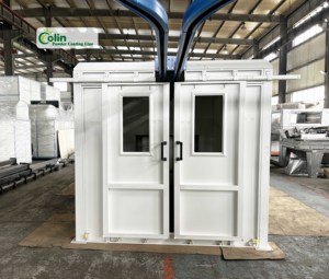 Cabine de peinture manuelle la <span class=keywords><strong>plus</strong></span> compacte avec <span class=keywords><strong>four</strong></span> de séchage et chauffage <span class=keywords><strong>électrique</strong></span> pour revêtement métallique – Équipement de peinture en ligne - Product Image 1