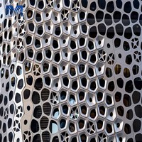Venta Directa de Fábrica, Revestimiento de Aluminio Perforado con Corte Láser 3D, Moderno, Resistente a la Humedad, Protección de Privacidad, Muro Cortina
