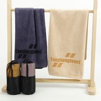 Serviette de sport en microfibre de haute qualité à prix abordable avec logo personnalisé, absorbante et à séchage rapide pour le golf, le fitness et les sports de plein air