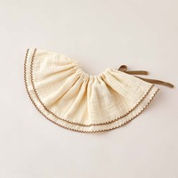 Bavoirs en coton gaze de classe A, 2 couches, unisexe, printemps/été, en pur coton, avec dentelle, pour nouveau-nés, à thème dessin animé, doux