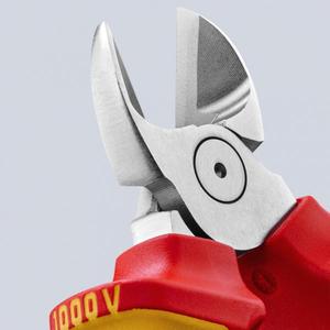 KNIPEX - 70 06 160 SB Diagonal Cutter cromado, mangos aislados con empuñaduras multicomponentes, VDE-probado., con C alargado - Product Image 4