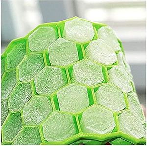 Bac à glaçons en silicone alvéolé polygonal 37 cavités sans BPA, écologique, qualité alimentaire, facile à démouler pour <span class=keywords><strong>whisky</strong></span> et cocktails - Product Image 3