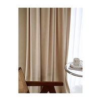 Rideaux à œillets isolés thermiquement solides et rideaux en tissu modernes à réduction du bruit pour le salon et la chambre à coucher