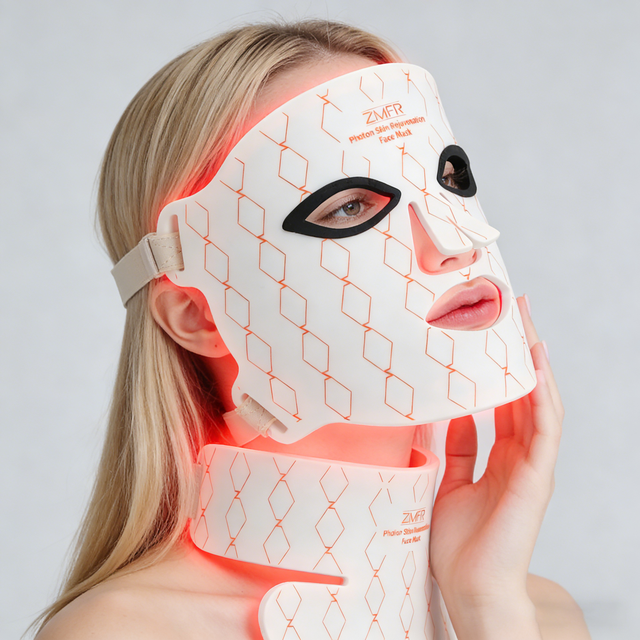 New 4 in 1 Facial Machine for Home Anti Aging Acne Treatment Face Body Mask Neck Beauty Device Scrubber
