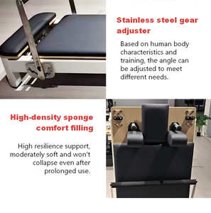 Reformer de Pilates portable et pliable avec large plateforme de saut et système de cordes sécurisées, machine de Pilates pliable - Product Image 3