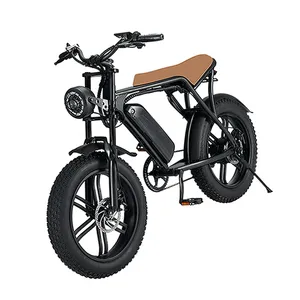 Eu In Stock Folding 750w Electric Bicycle 48v 15ah Lithium Battery 7 Speed Shift Off Road Moped Electric Bike