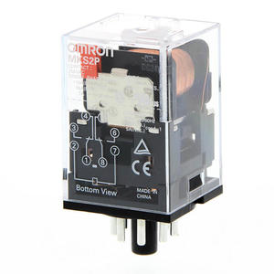 Relé de Potencia de Uso General Omron MKS2PI-D DC24 de la Serie OMZ MK-S, DPDT 10 A, Bobina de 24 VCC, Conector de 8 Pines, con Diodo - Product Image 1