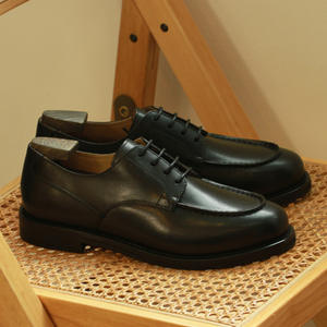 Nouvelles chaussures en cuir pleine fleur décontractées pour hommes, chaussures derby élévatrices confortables et multifonctionnelles - Product Image 1