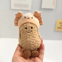 Chapeau de pinguin cacahuète de 11 cm, doux et mignon, avec cape, accessoire de tête pour poupée, vêtements JellyCat