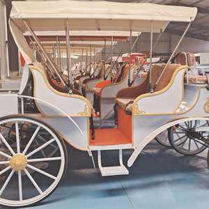 Caravane pour chevaux de <span class=keywords><strong>mariage</strong></span> événement fête transport spécial Royal Golden Horse Drawn Carriages <span class=keywords><strong>voiture</strong></span> de tourisme électrique bus - Product Image 3