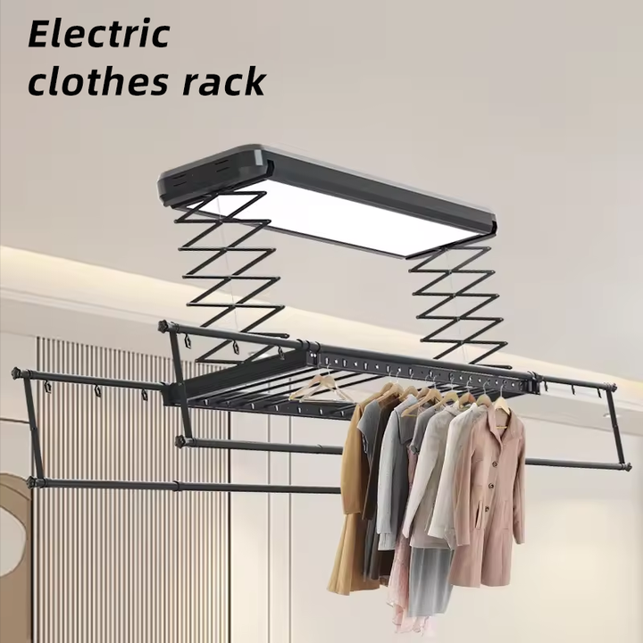 Electric Clothes Rack Full-automatic Intelligent Voice Wireless Remote ...