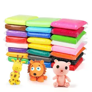 Offre spéciale argile sèche à l'air slime pâte à modeler magique avec outil pour enfants, 24 couleurs non-toxique jouets pour enfants séchage à l'air cl