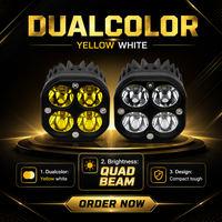 KEVANLY Work060 Spot Fog Pod Work Light Truck Car Bumper Yellow 8000LM Offroad 4X4 Auxiliary LED Driving OE STK4031B 365 Days