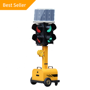 Hướng dẫn sử dụng nâng không dây năng lượng mặt trời đèn giao thông điều khiển 200mm 300mm hai tông màu đỏ màu xanh lá cây di động tín hiệu giao thông ánh sáng - Product Image 1