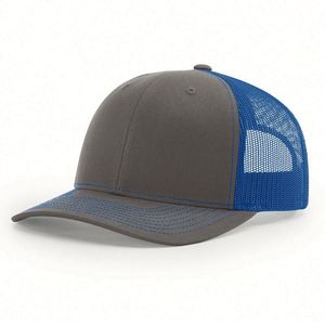 Customized Richardson 112 Snapback Trucker Hat Custom Leather Patch Mesh Trucker Hat - Product Image 4