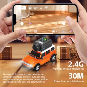 รถดริฟท์บังคับวิทยุ Wltoys SJY-6405/6406 รุ่นเล็ก ทำจากโลหะ ขนาด 1:64 พร้อมกล้อง FPV 4 ช่องสัญญาณ ชาร์จไฟได้ ระยะควบคุม 30 เมตร พร้อมรีโมทคอนโทรลและที่ชาร์จ สำหรับเด็ก - Product Image 4