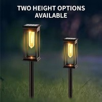 Meilleur prix IP65 Solaire Led Étanche Extérieure Filament Lampe Spike Light pour Voie Paysage Allée Porte Pelouse Sécurité