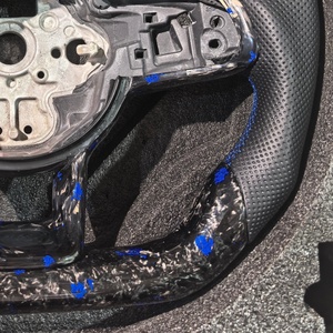 พวงมาลัยคาร์บอนไฟเบอร์ปลอมแปลงสำหรับ Volkswagen VW MK7 MK6 MK5กอล์ฟ R GTI GTD GTE POLO GTI <span class=keywords><strong>Golf</strong></span> 7 <span class=keywords><strong>GOLF</strong></span> 6 <span class=keywords><strong>Scirocco</strong></span> MK8.5 - Product Image 3