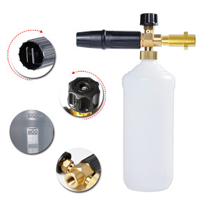 Lanza de espuma para nieve ARBOSCH de 1 litro, pistola de espuma manual para lavado de autos con boquillas y adaptador para limpieza de vehículos - Product Image 5