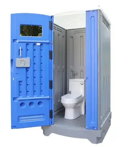 China Outdoor Kamp Toilet Douche Badkamer Badkamer Gebruikte Plastic Prefab Draagbare Mobiele Toiletten Te Koop