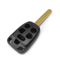 Carcasa de Llave Inteligente de 5 Botones, Universal, para Vehículos, Repuesto de Control Remoto, con Hoja Virgen