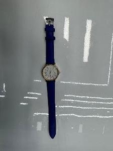 Rubber + Metal Fashion Smart <b>Watch</b> Aluminum <b>Case</b> Round Unisex Blue Band - Product Image 3