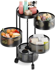 Nouveau produit <span class=keywords><strong>chariot</strong></span> <span class=keywords><strong>à</strong></span> roulettes multifonctionnel en métal rotation <span class=keywords><strong>à</strong></span> 360 degrés cuisine support de stockage de condiments <span class=keywords><strong>chariot</strong></span> <span class=keywords><strong>à</strong></span> fruits et <span class=keywords><strong>légumes</strong></span> - Product Image 5